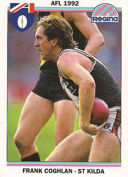 1992 AFL Regina #23 Frank Coghlan Front